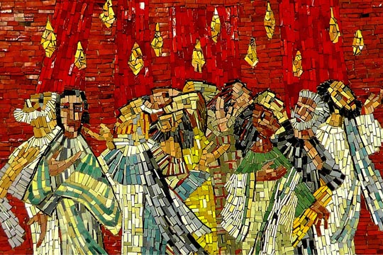 Pentecost-mosaic